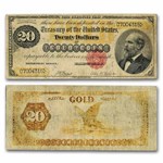 1882 $20 Gold Certificate VF (Fr#1178)