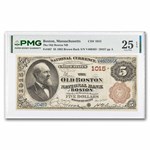 1882 $5.00 Old Boston, MA VF-25 EPQ PCGS (Fr#467) CH#1015