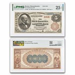 1882 $5.00 Old Boston, MA VF-25 EPQ PCGS (Fr#467) CH#1015