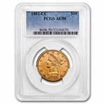 1882-CC $10 Liberty Gold Eagle AU-50 PCGS