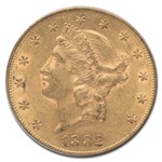 1882-CC $20 Liberty Gold Double Eagle AU-58 PCGS