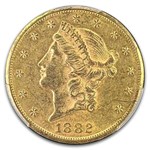 1882-CC $20 Liberty Gold Double Eagle AU-58 PCGS