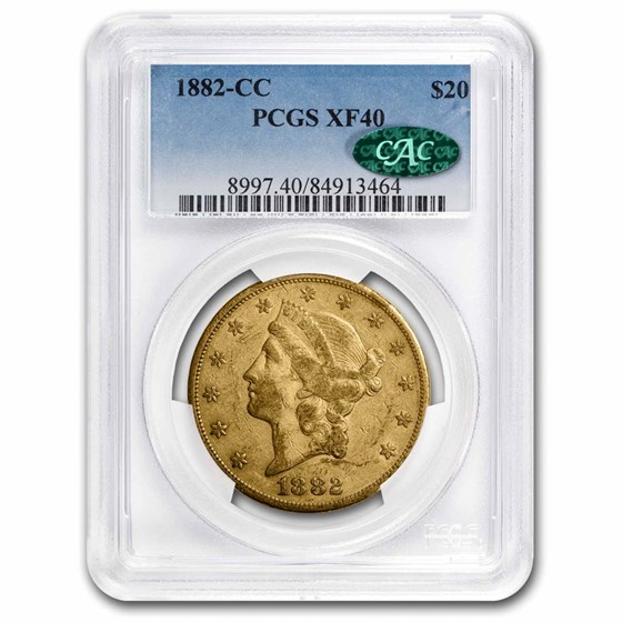 Buy 1882CC 20 Liberty Gold Double Eagle XF40 PCGS CAC APMEX
