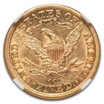 1882-CC $5 Liberty Gold Half Eagle AU-55 NGC