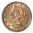 1882-CC $5 Liberty Gold Half Eagle MS-61 PCGS