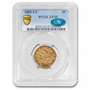 1882-CC $5 Liberty Gold Half Eagle XF-45 PCGS CAC
