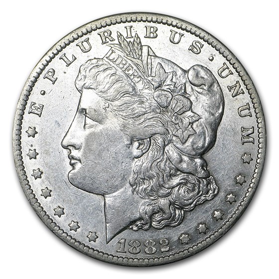 1882-CC Morgan Dollar AU 1882-CC Morgan Dollar AU