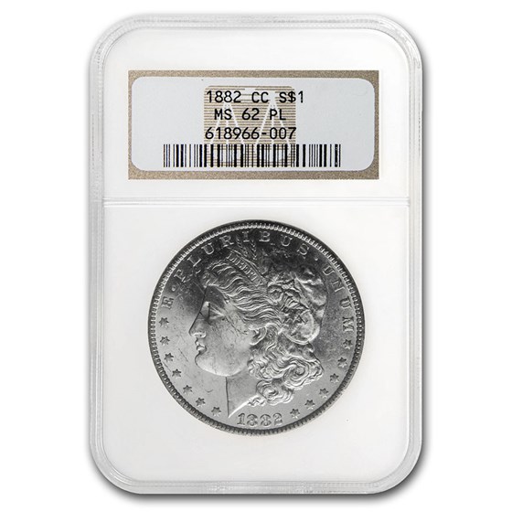 1882-CC Morgan Dollar MS-62 PL NGC 1882-CC Morgan Dollar MS-62 PL NGC