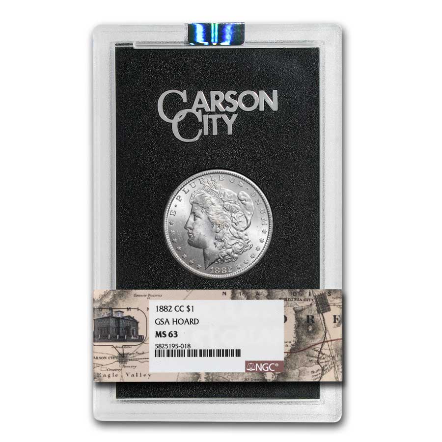 1882-CC Morgan Dollar MS-63 NGC (GSA, Carson City Label)