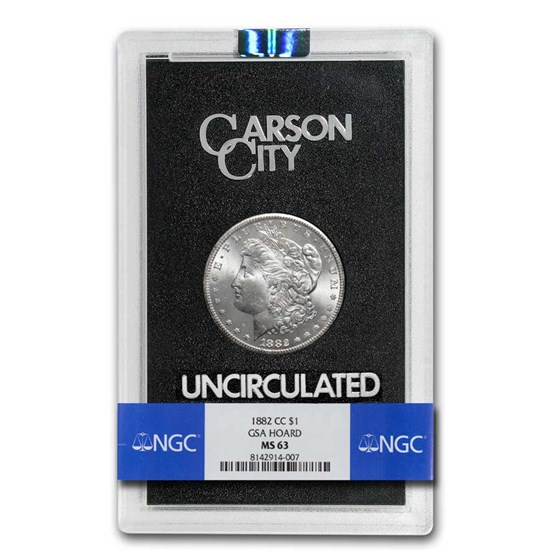 1882-CC Morgan Dollar MS-63 NGC (GSA) 1882-CC Morgan Dollar MS-63 NGC (GSA)