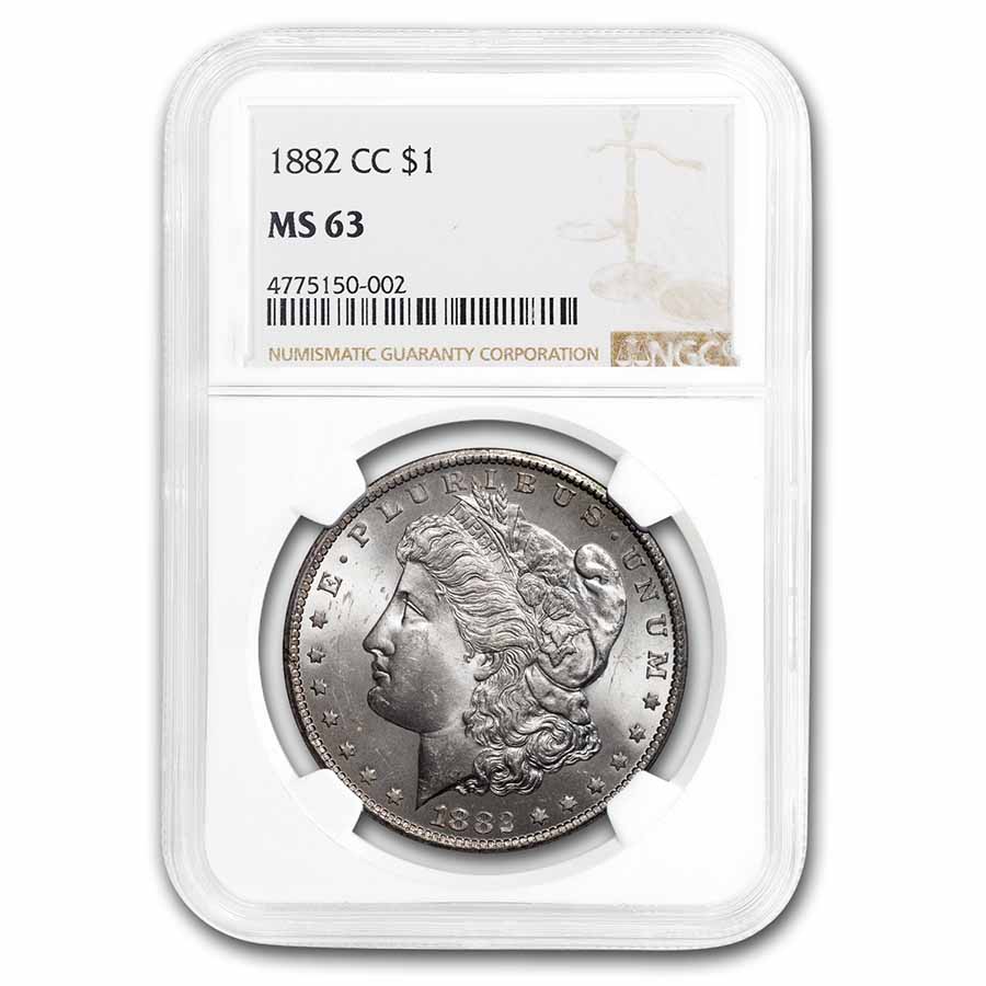 1882-O Morgan Silver Dollar MS63 NGC 