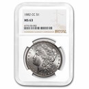 1882-CC Morgan Dollar MS-63 NGC