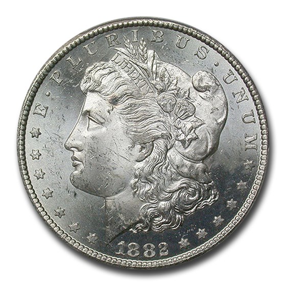 1882-CC Morgan Dollar MS-63+ PCGS 1882-CC Morgan Dollar MS-63+ PCGS