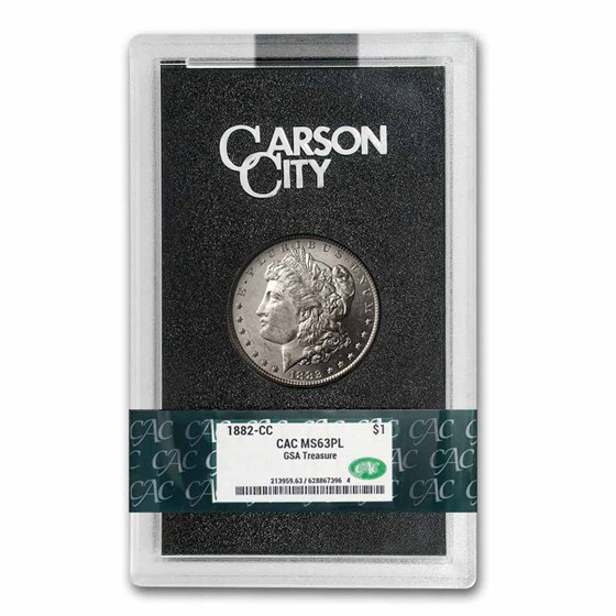1882-CC Morgan Dollar MS-63 PL CACG (GSA) 1882-CC Morgan Dollar MS-63 PL CACG (GSA)