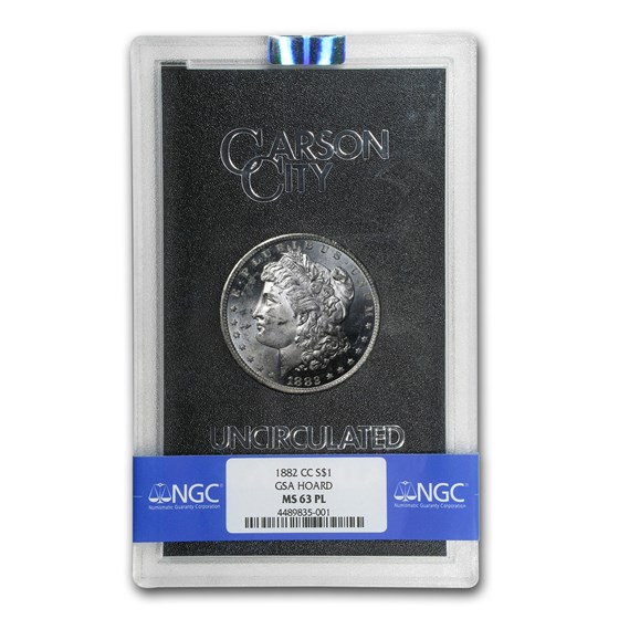 1882-CC Morgan Dollar MS-63 PL NGC (GSA) 1882-CC Morgan Dollar MS-63 PL NGC (GSA)