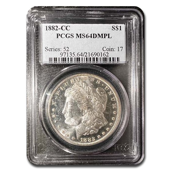 1882-CC Morgan Dollar MS-64 DMPL PCGS 1882-CC Morgan Dollar MS-64 DMPL PCGS