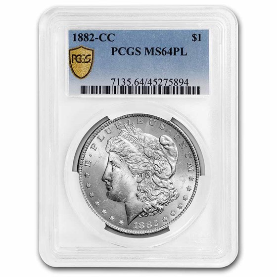 1882-CC Morgan Dollar MS-64 PL (Proof Like) PCGS 1882-CC Morgan Dollar MS-64 PL (Proof Like) PCGS