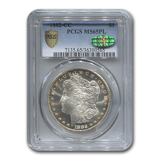 1882-CC Morgan Dollar MS-65 PL PCGS CAC 1882-CC Morgan Dollar MS-65 PL PCGS CAC