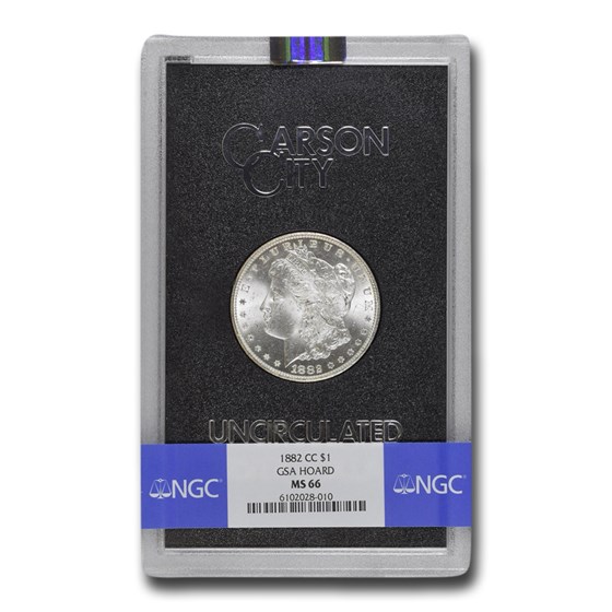 1882-CC Morgan Dollar MS-66 NGC (GSA) 1882-CC Morgan Dollar MS-66 NGC (GSA)