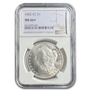 1882-CC Morgan Dollar MS-66+ NGC