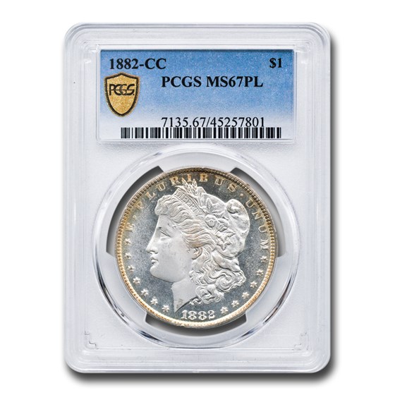 1882-CC Morgan Dollar MS-67 PL PCGS 1882-CC Morgan Dollar MS-67 PL PCGS