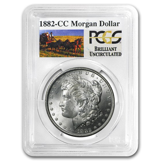 1882-CC Stage Coach Morgan Dollar BU PCGS 1882-CC Stage Coach Morgan Dollar BU PCGS
