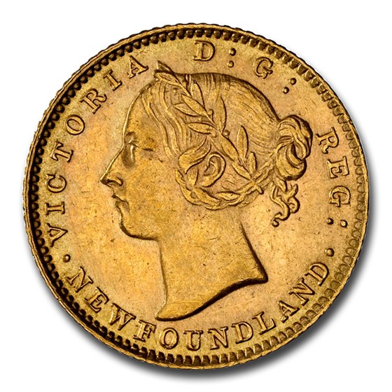 1882-H Newfoundland Gold 2 Dollars Victoria MS-62 NGC 1882-H Newfoundland Gold 2 Dollars Victoria MS-62 NGC