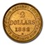 1882-H Newfoundland Gold 2 Dollars Victoria MS-62 NGC