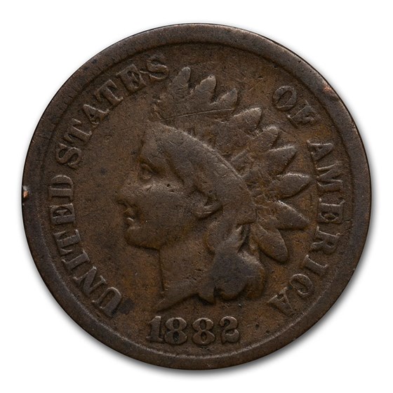 1882 Indian Head Cent Good+ 1882 Indian Head Cent Good+