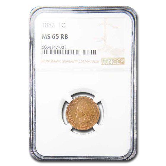 1882 Indian Head Cent MS-65 NGC (Red/Brown) 1882 Indian Head Cent MS-65 NGC (Red/Brown)