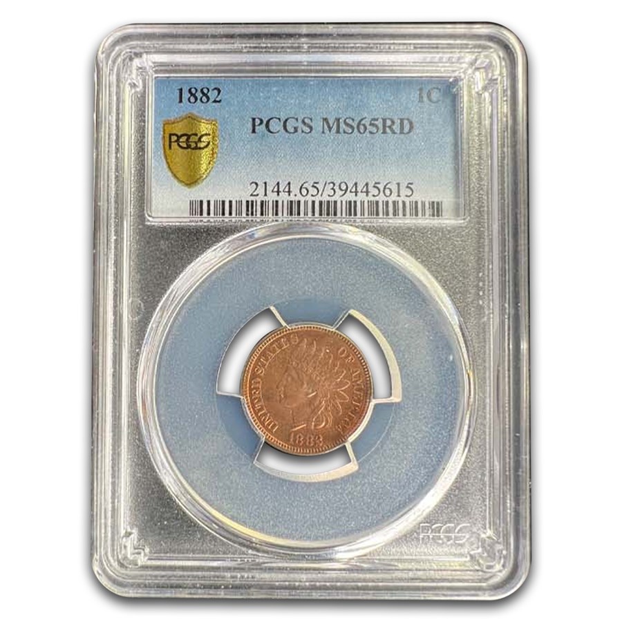 1882 Indian Head Cent MS-65 PCGS (Red)