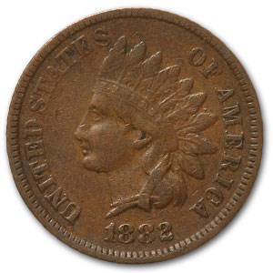 1882 Indian Head Cent VF
