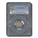 1882 Liberty Seated Dime MS-67 PCGS
