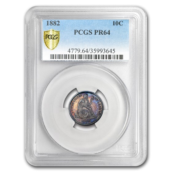 1882 Liberty Seated Dime PR-64 PCGS 1882 Liberty Seated Dime PR-64 PCGS