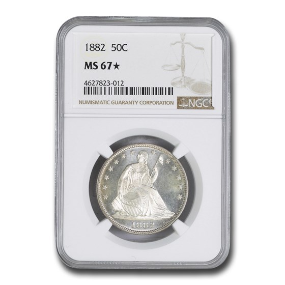 1882 Liberty Seated Half Dollar MS-67* NGC 1882 Liberty Seated Half Dollar MS-67* NGC