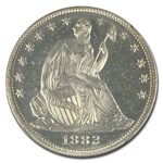 1882 Liberty Seated Half Dollar PF-67 Cameo NGC