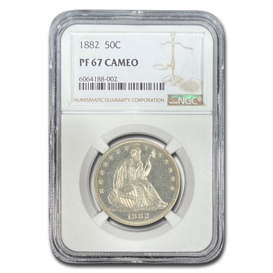 1882 Liberty Seated Half Dollar PF-67 Cameo NGC