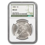 1882 Morgan Dollar MS-63 NGC (Green Label)