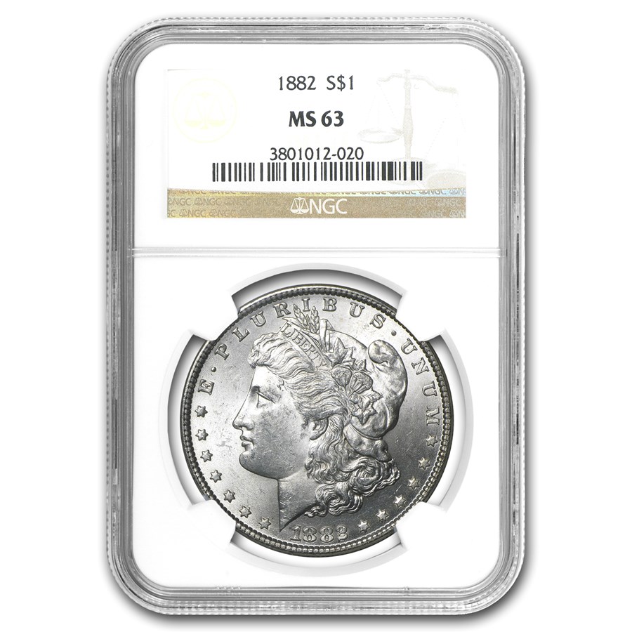 1882 Morgan Dollar MS-63 NGC