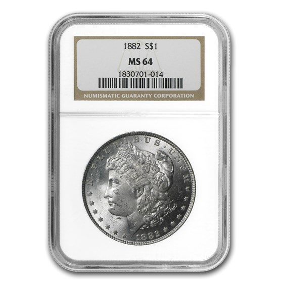 1882 Morgan Dollar MS-64 NGC 1882 Morgan Dollar MS-64 NGC
