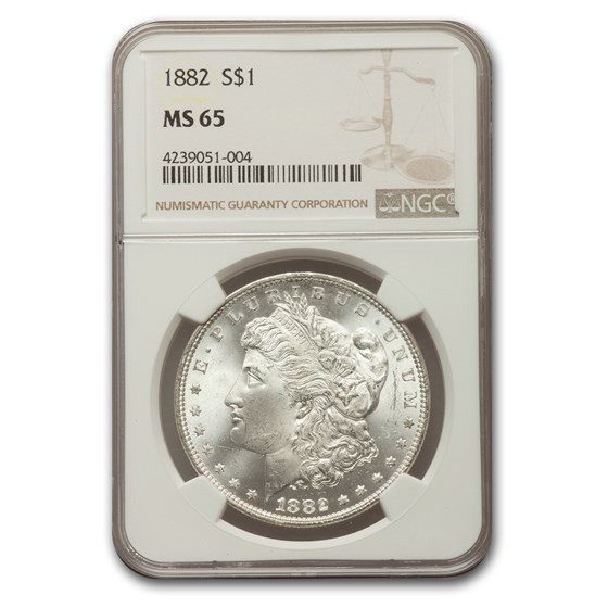 1882 Morgan Dollar MS-65 NGC 1882 Morgan Dollar MS-65 NGC