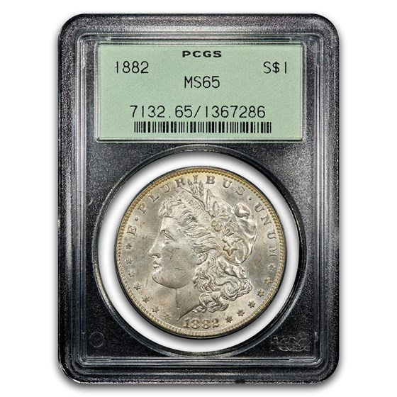 1882 Morgan Dollar MS-65 PCGS (Early Green Label)