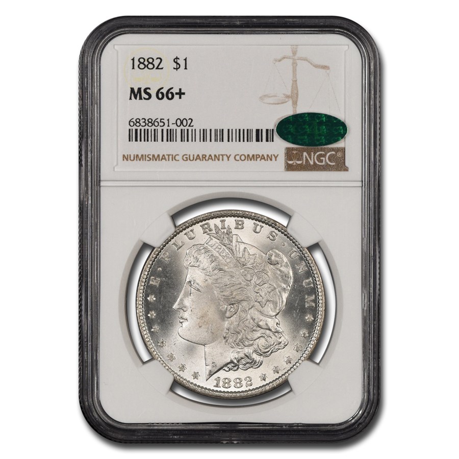 1882 Morgan Dollar MS-66+ NGC CAC