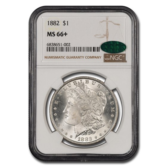 1882 Morgan Dollar MS-66+ NGC CAC 1882 Morgan Dollar MS-66+ NGC CAC