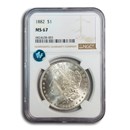 1882 Morgan Dollar MS-67 NGC