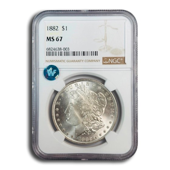1882 Morgan Dollar MS-67 NGC