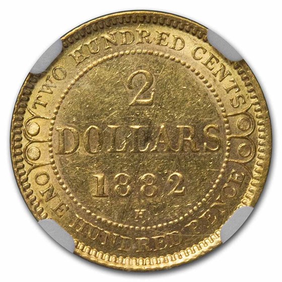 Buy 1882 Newfoundland Gold 2.00 AU58 NGC APMEX
