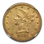 1882-O $10 Liberty Gold Eagle AU-55 NGC