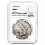 1882-O Morgan Dollar MS-62 NGC