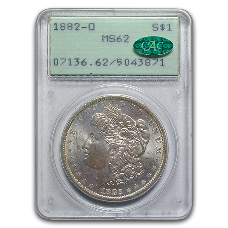 1882-O Morgan Dollar MS-62 PCGS CAC (Rattler)